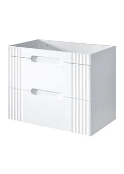 Biała szafka umywalkowa 80 cm - Karisma 4X ze sklepu Edinos.pl w kategorii Szafki i regały łazienkowe - zdjęcie 172322531