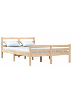 Podwójne łóżko z naturalnej sosny 140x200 - Aviles 5X ze sklepu Edinos.pl w kategorii Łóżka i materace - zdjęcie 172322722