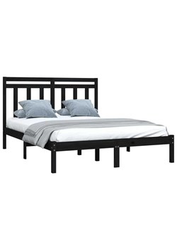 Czarne łóżko z naturalnego drewna 120x200 - Miva 4X ze sklepu Edinos.pl w kategorii Łóżka dziecięce - zdjęcie 172322773