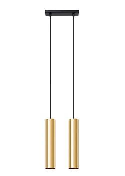 Złota podwójna lampa wisząca sople - A415 C4-E01 ze sklepu Edinos.pl w kategorii Lampy wiszące - zdjęcie 172322840