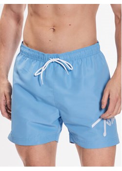 Tommy Jeans Szorty kąpielowe UM0UM02862 Błękitny Regular Fit ze sklepu MODIVO w kategorii Kąpielówki - zdjęcie 172325521