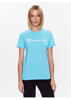 Champion T-Shirt 114911 Niebieski Regular Fit ze sklepu MODIVO w kategorii Bluzki damskie - zdjęcie 172325704