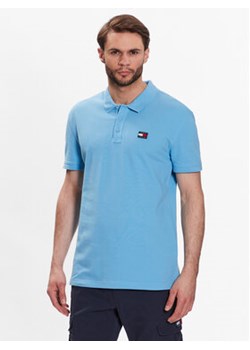 Tommy Jeans Polo DM0DM16224 Błękitny Classic Fit ze sklepu MODIVO w kategorii T-shirty męskie - zdjęcie 172325831
