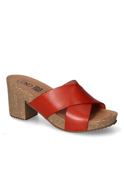 Klapki Hee 24064 Czerwone lico ze sklepu Arturo-obuwie w kategorii Klapki damskie - zdjęcie 172327071