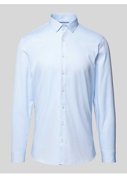 Koszula biznesowa o kroju super slim fit z kołnierzykiem typu kent model ‘Nick’ ze sklepu Peek&Cloppenburg  w kategorii Koszule męskie - zdjęcie 172329751
