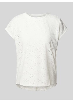 T-shirt z haftem angielskim model ‘SMILLA’ ze sklepu Peek&Cloppenburg  w kategorii Bluzki damskie - zdjęcie 172329893