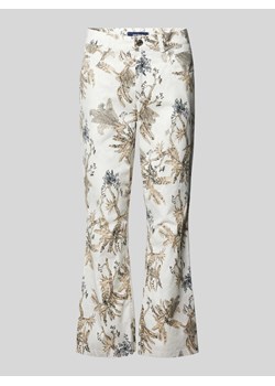 Spodnie materiałowe rozkloszowane o skróconym kroju model ‘Zuri’ ze sklepu Peek&Cloppenburg  w kategorii Spodnie damskie - zdjęcie 172330042