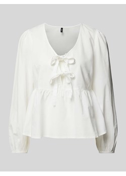 Bluzka z wiązaniami model ‘GILI’ ze sklepu Peek&Cloppenburg  w kategorii Bluzki damskie - zdjęcie 172330060