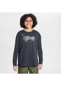 T-shirt z długim rękawem dla dużych dzieci (chłopców) Max90 Nike NBA Milwaukee Bucks Essential - Czerń ze sklepu Nike poland w kategorii T-shirty chłopięce - zdjęcie 172330133