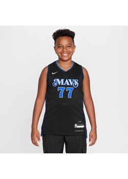 Koszulka dla dużych dzieci Nike Dri-FIT NBA Swingman Luka Dončić Dallas Mavericks City Edition 2023/24 - Czerń ze sklepu Nike poland w kategorii T-shirty chłopięce - zdjęcie 172330161