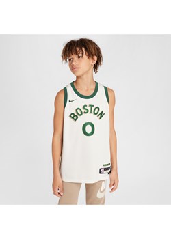 Koszulka dla dużych dzieci Nike Dri-FIT NBA Swingman Jayson Tatum Boston Celtics City Edition 2023/24 - Biel ze sklepu Nike poland w kategorii T-shirty chłopięce - zdjęcie 172330172