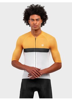 Siroko Koszulka kolarska &quot;M3 Hammer&quot; w kolorze żółto-biało-czarnym ze sklepu Limango Polska w kategorii T-shirty męskie - zdjęcie 172330414