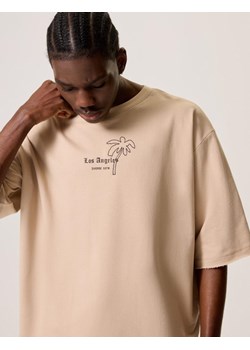 Koszulka NEW LA TERRY Beż S ze sklepu Diverse w kategorii T-shirty męskie - zdjęcie 172332313