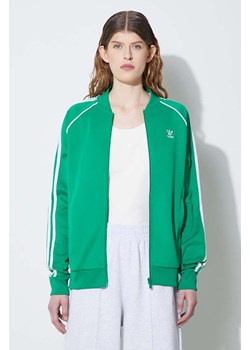adidas Originals bluza Adicolor Classics SST damska kolor zielony z aplikacją  IK4030 ze sklepu PRM w kategorii Bluzy damskie - zdjęcie 172332554