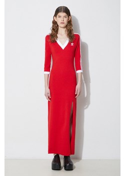 adidas Originals sukienka kolor czerwony maxi dopasowana II0750 ze sklepu PRM w kategorii Sukienki - zdjęcie 172332650