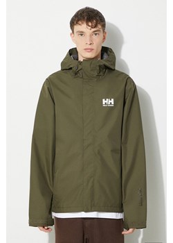 Helly Hansen kurtka kolor zielony przejściowa ze sklepu PRM w kategorii Kurtki męskie - zdjęcie 172332731
