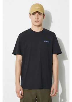 Columbia t-shirt bawełniany Explorers Canyon kolor czarny wzorzysty 2036451 ze sklepu PRM w kategorii T-shirty męskie - zdjęcie 172333030