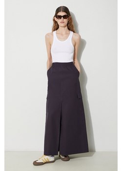 adidas Originals spódnica bawełniana kolor fioletowy maxi prosta IT9019 ze sklepu PRM w kategorii Spódnice - zdjęcie 172333500