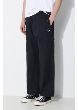 Champion spodnie bawełniane kolor czarny w fasonie cargo 220015 ze sklepu PRM w kategorii Spodnie męskie - zdjęcie 172333680