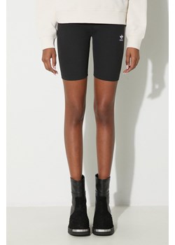 adidas Originals szorty Essentials Short Leggings damskie kolor czarny gładkie high waist HZ7261 ze sklepu PRM w kategorii Szorty - zdjęcie 172333710