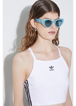adidas Originals top damski kolor biały IN8377 ze sklepu PRM w kategorii Bluzki damskie - zdjęcie 172333833