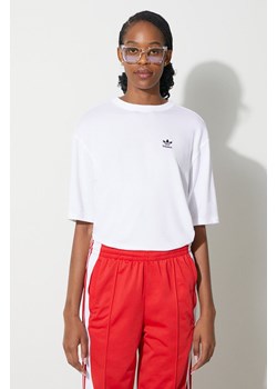 adidas Originals t-shirt Trefoil Tee damski kolor beżowy IR8064 ze sklepu PRM w kategorii Bluzki damskie - zdjęcie 172333863