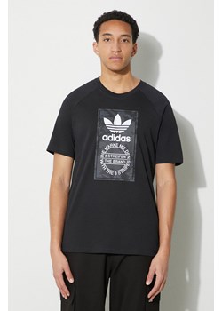 adidas Originals t-shirt bawełniany męski kolor czarny z nadrukiem IS0236 ze sklepu PRM w kategorii T-shirty męskie - zdjęcie 172333991