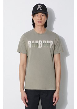 Barbour t-shirt bawełniany męski kolor zielony z nadrukiem ze sklepu PRM w kategorii T-shirty męskie - zdjęcie 172334021