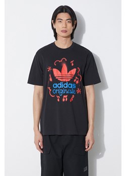 adidas Originals t-shirt bawełniany męski kolor czarny z nadrukiem IS0224 ze sklepu PRM w kategorii T-shirty męskie - zdjęcie 172334071
