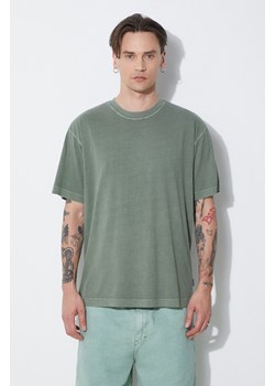 Carhartt WIP t-shirt bawełniany S/S Dune T-Shirt męski kolor zielony gładki I032998.1YFGD ze sklepu PRM w kategorii T-shirty męskie - zdjęcie 172334123