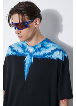 Marcelo Burlon t-shirt bawełniany Colordust Wings Over męski kolor czarny z nadrukiem CMAA054S24JER0021045 ze sklepu PRM w kategorii T-shirty męskie - zdjęcie 172334131