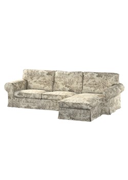 Pokrowiec na sofę Ektorp 2-osobową i leżankę ze sklepu dekoria.pl w kategorii Pokrowce na kanapy i fotele - zdjęcie 172336523