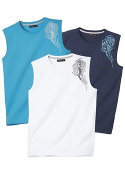 Zestaw 3 koszulek bez rękawów Maori ze sklepu Atlas For Men w kategorii T-shirty męskie - zdjęcie 172336904