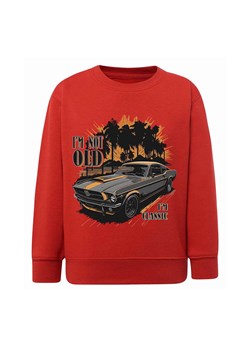 Chłopięca bluza z nadrukiem Auto muscle car- czerwona ze sklepu 5.10.15 w kategorii Bluzy chłopięce - zdjęcie 172338304