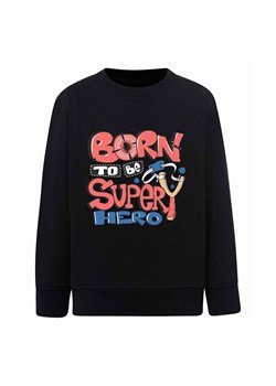 Chłopięca bluza z napisem Born to be superhero czarna ze sklepu 5.10.15 w kategorii Bluzy chłopięce - zdjęcie 172338372