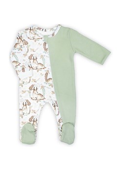 Zielono-kremowy pajac niemowlęcy w sarenki ze sklepu 5.10.15 w kategorii Pajacyki - zdjęcie 172338381