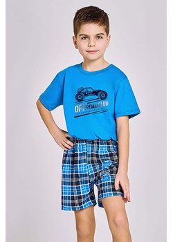 Niebieska piżama dla chłopca bawełniana Taro z autem ze sklepu 5.10.15 w kategorii Piżamy dziecięce - zdjęcie 172338480