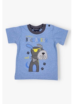 T-shirt chłopięcy z krótkim rękawem ze sklepu 5.10.15 w kategorii Koszulki niemowlęce - zdjęcie 172338532