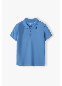 Niebieska bluzka polo pique dla chłopca  - 5.10.15. ze sklepu 5.10.15 w kategorii T-shirty chłopięce - zdjęcie 172338563