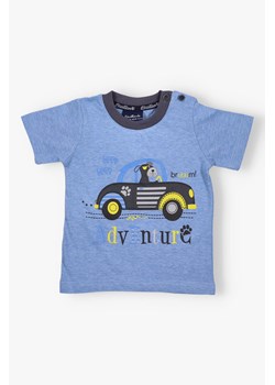 T-shirt chłopięcy z krótkim rękawem ze sklepu 5.10.15 w kategorii Koszulki niemowlęce - zdjęcie 172338610
