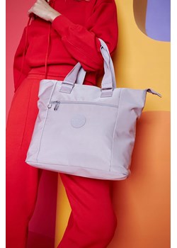 Nylonowy, pojemny shopper damski fioletowy - Peterson ze sklepu 5.10.15 w kategorii Torby Shopper bag - zdjęcie 172338632