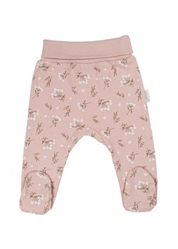 Półśpiochy niemowlęce różowe w kwiatki ze sklepu 5.10.15 w kategorii Spodnie i półśpiochy - zdjęcie 172338651