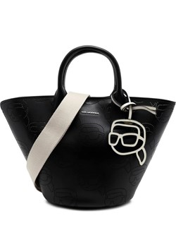 Karl Lagerfeld Skórzany kuferek ikonik perforated ze sklepu Gomez Fashion Store w kategorii Kuferki - zdjęcie 172338941