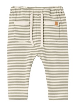 Lil Atelier Spodnie dresowe &quot;Geo&quot; w kolorze kremowo-oliwkowym ze sklepu Limango Polska w kategorii Spodnie i półśpiochy - zdjęcie 172339801