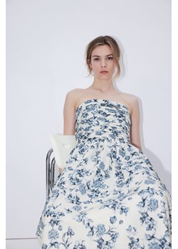 H & M - Plisowana sukienka bandeau - Beżowy ze sklepu H&M w kategorii Sukienki - zdjęcie 172339860
