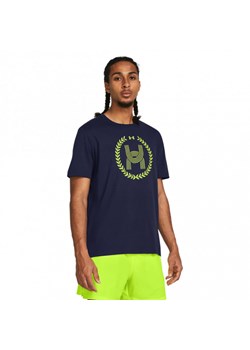 Męski t-shirt z nadrukiem Under Armour UA Run Anywhere SS - granatowy ze sklepu Sportstylestory.com w kategorii T-shirty męskie - zdjęcie 172339893