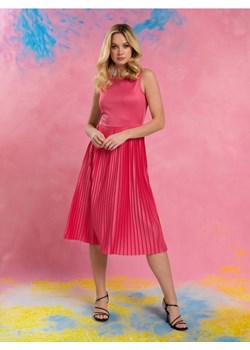 Sinsay - Sukienka midi na ramiączkach - różowy ze sklepu Sinsay w kategorii Sukienki - zdjęcie 172341530