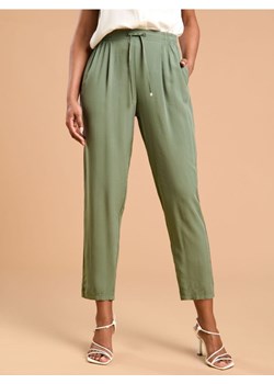 Sinsay - Spodnie z wiskozy - zielony ze sklepu Sinsay w kategorii Spodnie damskie - zdjęcie 172341681