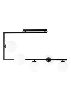 Modernistyczna lampa sufitowa z mlecznymi kloszami - 3X D108 C9-Z11 ze sklepu Edinos.pl w kategorii Lampy wiszące - zdjęcie 172342721