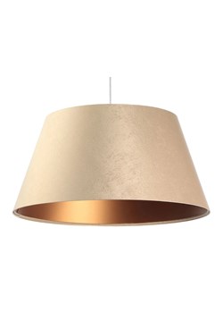 Kremowa lampa wisząca z dużym abażurem - 3X S406 Corina ze sklepu Edinos.pl w kategorii Lampy wiszące - zdjęcie 172342771